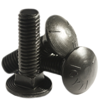 1/4-20 X 3/4 Carriage Bolt 307A Black Oxide | 1/4-20 X 3/4