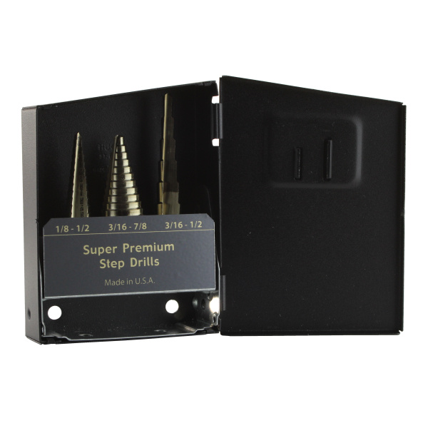78-GR 3pc. HSS Step Reamer Set 9/16, 13/16, 1-1/16