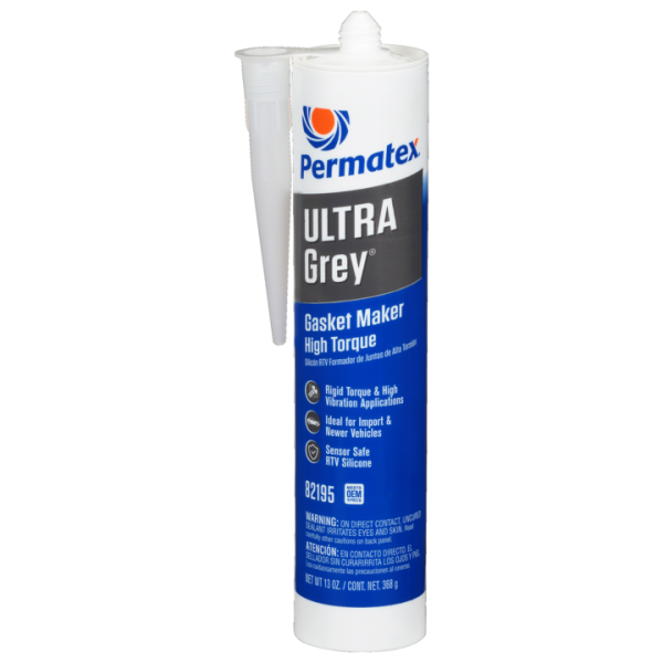 82195 Permatex Ultra Grey Silicone 11 Oz. Caulk Tube | 82195