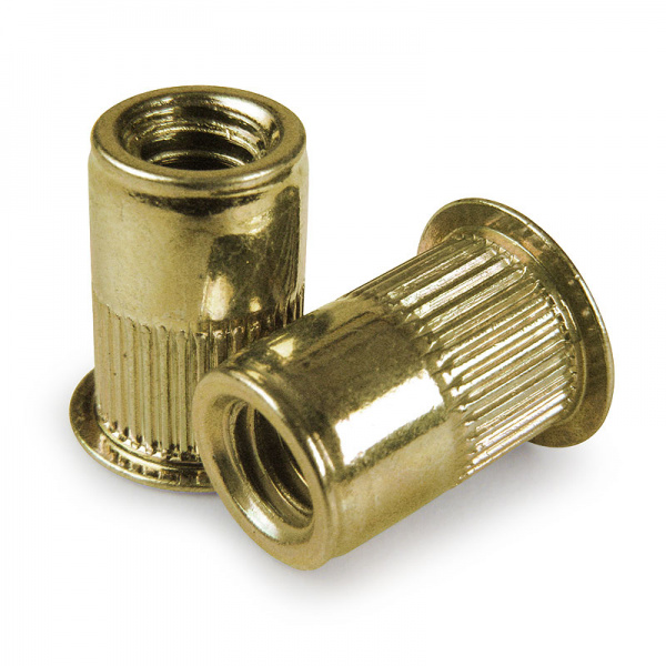 M8-1.25 X 0.5-3.8MM Rivet Nuts 17.53MM OAL YZ | M8-1.25 X