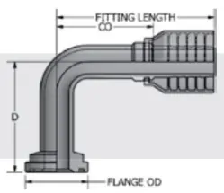 O-Ring Flange Code 61 90° - 1W