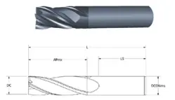 STUB LENGTH, SQUARE END, VARIABLE HELIX