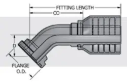 O-Ring Flange Code 61 45° - 1W