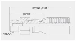 NPTF Swivel Male Stem - KT