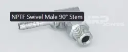 NPTF Swivel Male 90° Stem - KT