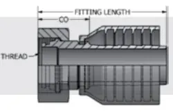Metric Swivel Female w/ O-Ring DIN Light Straight -1W
