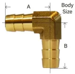 90 Deg Hose Barb Elbow