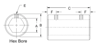Shaft-Couplers-Hex-Bore